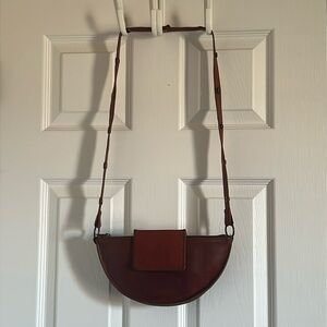 Lyons Leather Cognac Bee Bag and Daily Wallet